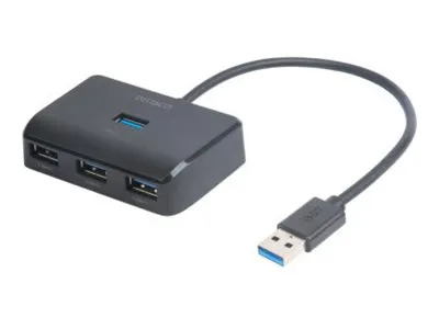 Deltaco 4x USB-A Compact -USB-hubi