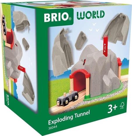BRIO World Train Set Exploding Tunnel