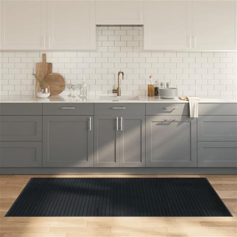 vidaXL Matto suorakaide harmaa 100x200 cm bambu
