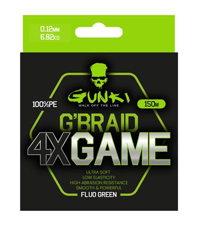 GUNKI GBRAID 4X GAME 150M 0,20MM 11.36KG