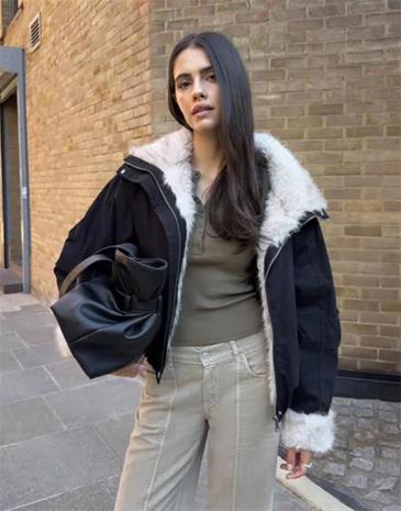Nelly - Musta - Bomber Parka Jacket