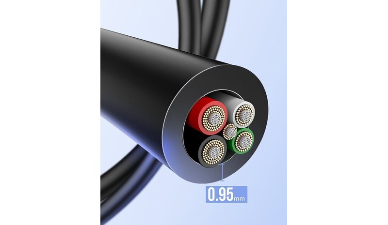 USB - mini USB kaapeli 480 Mbps 1.5 m, musta – kuva 1/1