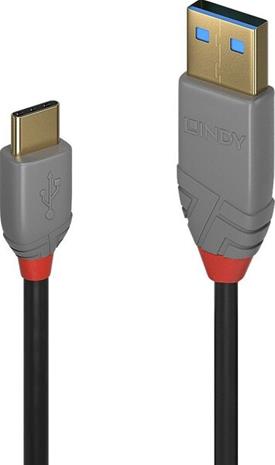 Lindy Anthra Line - USB-C cable - 24 pin USB-C to USB Type A - 2 m