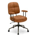 Toimiston tuoli 68x68x103cm, ruskea/musta väri