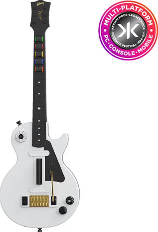 CRKD Gibson Les Paul Guitar Controller - Alpine White Pro Edition, PC/Nintendo Switch/Android -peliohjain