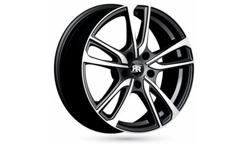 Racer Wave Light Black Machined Face 7x17 5/114.3 ET43 B66.1 – kuva 1/1