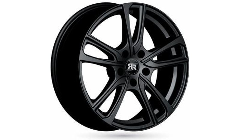 Racer Wave Light Shiny Black 6.5x16 5/100 ET38 B57.1 – kuva 1/1