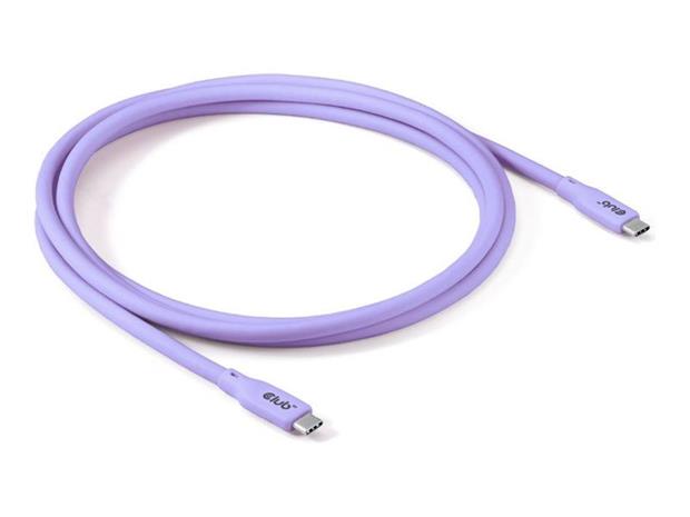 CLUB3D USB C cable purple