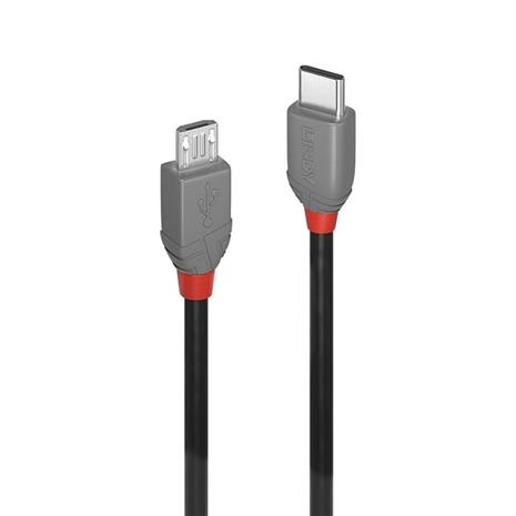 Lindy CROMO - USB-C cable - 24 pin USB-C to Micro-USB Type B - 1 m