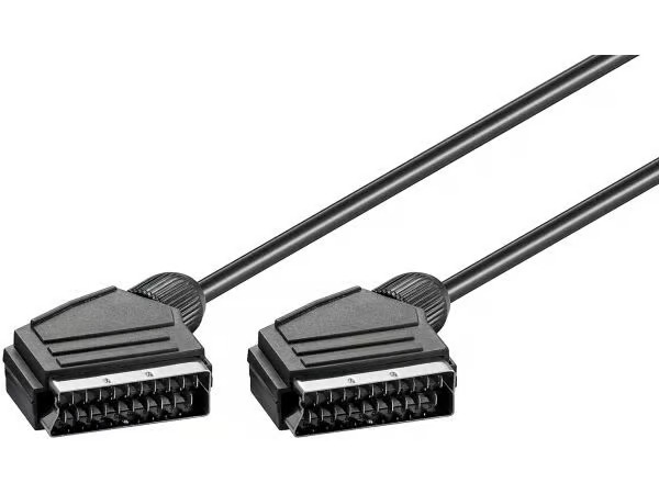 Pro Scart connection cable nickel plated ø 7 mm