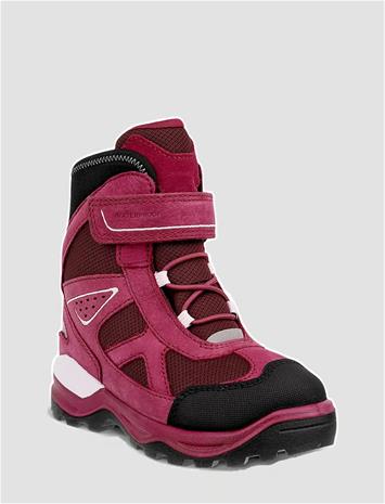 Ecco Snow Mountain GTX Talvikengät, Black/Red Plum/Dark Ruby, 29