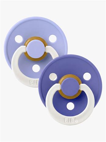 BIBS - Pacifier Colour 2 PACK - Hush GLOW/Grape GLOW - Size 3