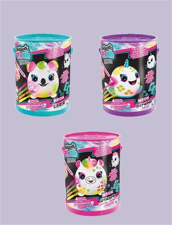 Airbrush Plush Neon Squish Pals Paint Can
