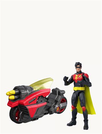 DC Universe Robin 15cm & Small Vehicle