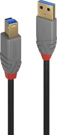Lindy Anthra Line - USB cable - USB Type A to USB Type B - 2 m