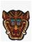 Bongusta Tiger Face Rug Big - Multi/patterned - ONE SIZE 100 cm – kuva 3