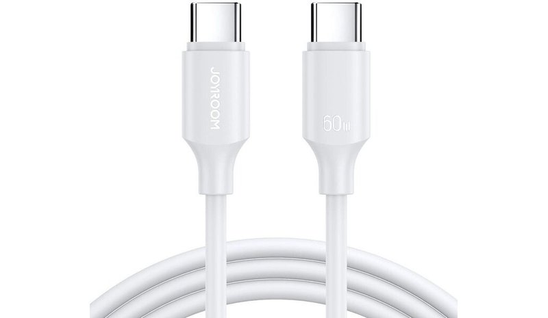 Joyroom S-A14 USB-C Cable - USB-C 60W 1.2m - White – kuva 1/1