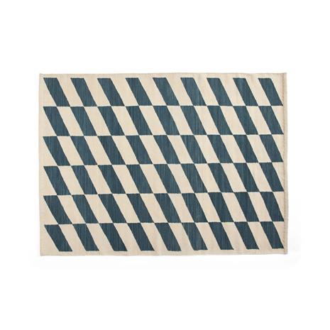 HAY Shift Kelim matto 140x200 cm Blue – kuva 5/5