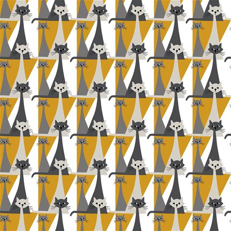 Arvidssons Textil Kitty kangas Keltainen – kuva 8/8