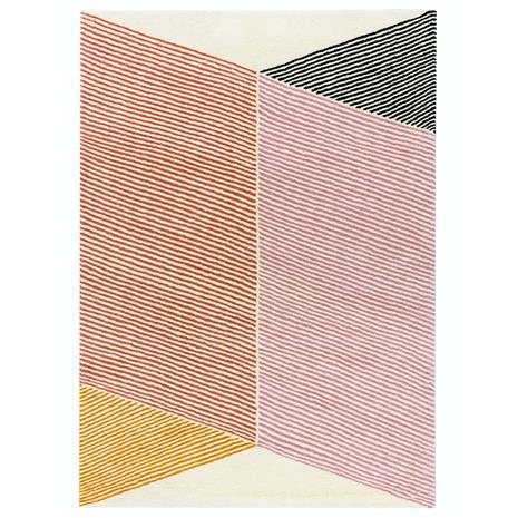 NJRD Rectangles-villamatto, vaaleanpunainen 200x300 cm – kuva 8/8