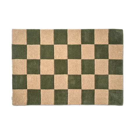 Classic Collection Square ovimatto Forest green, 85x130 cm