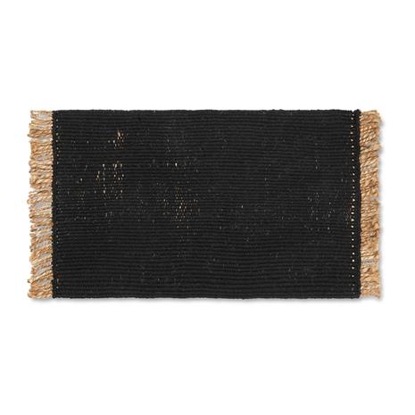 Ferm Living Block Mat, Black/Natural