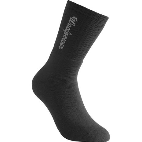 Woolpower Socks Logo 400 Sukka musta 40-44