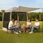 Verkollinen avattava teltta VEVOR 121136, 4â€“6 henkilölle, 182,5 ä— 182,5 ä— 220 cm
