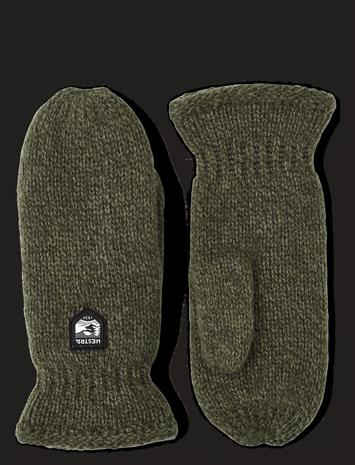 Hestra Basic Wool Mitt Oliivi 7