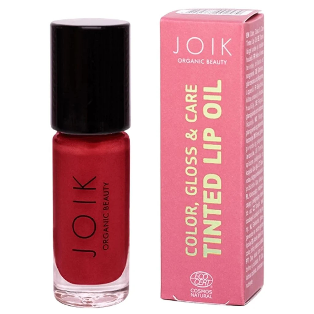 JOIK Organic Colour, Gloss & Care Lip Oil Sävyttävä Huuliöljy 4,5ml - 04 Ruby Red