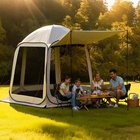 Verkollinen avattava teltta VEVOR 121137, 4â€“8 henkilölle, 303 ä— 265 ä— 230 cm
