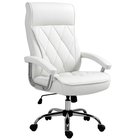 Toimiston tuoli 66x69x121cm, valkoinen/hopea