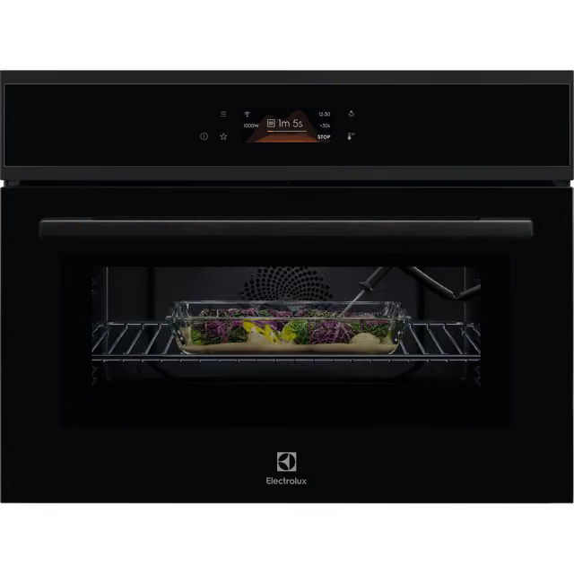 Electrolux 800 Sarjan Kompaktiuuni mikrolla COM900CB (musta)
