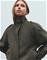 Nelly - Vihreä - High Collar Wool Bomber – kuva 3