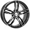 Monaco Rr8M Gloss Black Polished 7.5x17 5/114.3 ET40 B73.1 – kuva 1