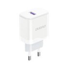 USB-A 18W verkkolaturi puhelimelle, valkoinen