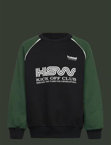 Hummel Oversized Crew Paita, Dark Green, 104