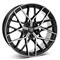 MSW 74 Gloss Black Polished 8x19 5/112 ET35 B73.1 – kuva 1