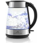 Eta Crystela II vedenkeitin 1,7 L 2200 W Musta, Ruostumaton teräs, Läpinäkyvä ETA11