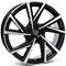 MSW 80 Gloss Black Polished 8x19 5/112 ET45 B57.1 – kuva 1