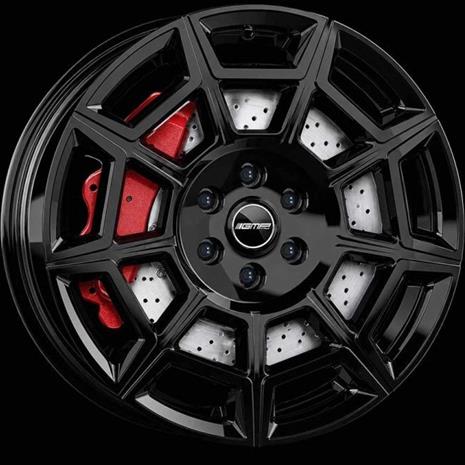 GMP Pervan Gloss Black 7.5x18 5/130 ET55 B89.1