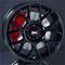 BBS XR Black Red 8x18 5/112 ET37 B82 – kuva 2