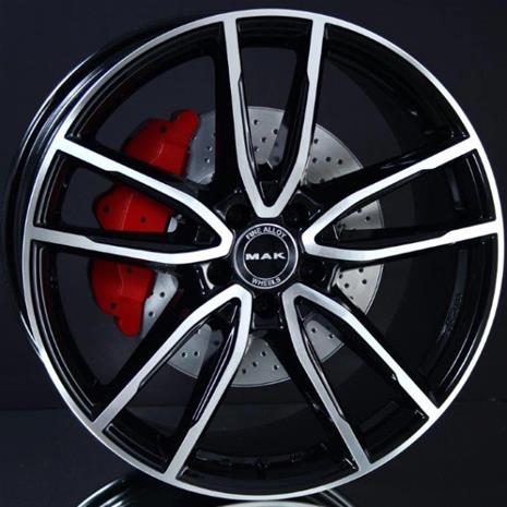 MAK Evo Black Polished 9x18 5/112 ET50 B66.6