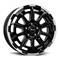 Brock B45 Black Full Polish 7x18 5/108 ET45 B65.1 – kuva 1