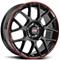 BBS XR Black Red 7.5x17 5/120 ET32 B82 – kuva 1