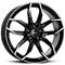 Rial Lucca Diam Black Pol 7.5x17 5/112 ET45 B70.1 – kuva 1