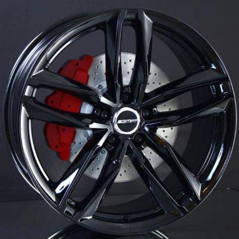GMP Atom Glossy Black 7.5x17 5/112 ET28 B66.6 – kuva 2/2