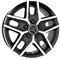 MSW 40 Van Gloss Black Polished 6.5x16 5/130 ET55 B89.1 – kuva 1