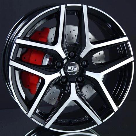 MSW 40 Van Gloss Black Polished 6.5x16 5/130 ET55 B89.1
