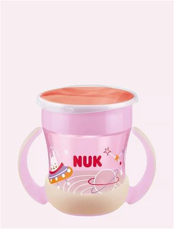 NUK Evolution Mini Magic -muki, vaaleanpunainen, 6 kk+ – kuva 3/4
